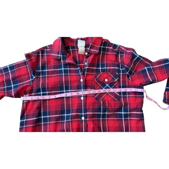 The North Face women's plaid button down 100% cotton Size Large - Picture 9 of 10